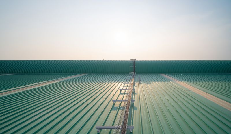 Finished Copper Roof on Commercial Building